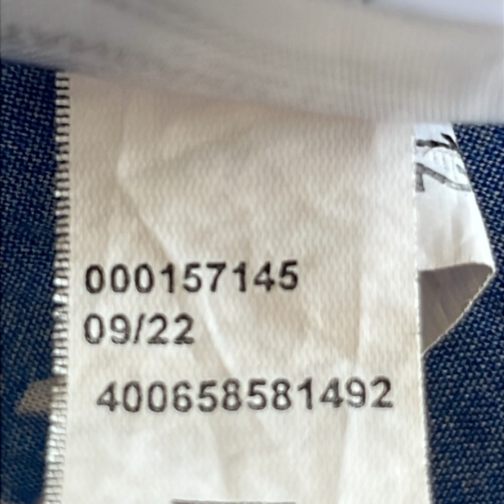 Croft & Barrow Smock Sleeveless Midi Dress Geometric Design M Blue White Casual. - Picture 9 of 12